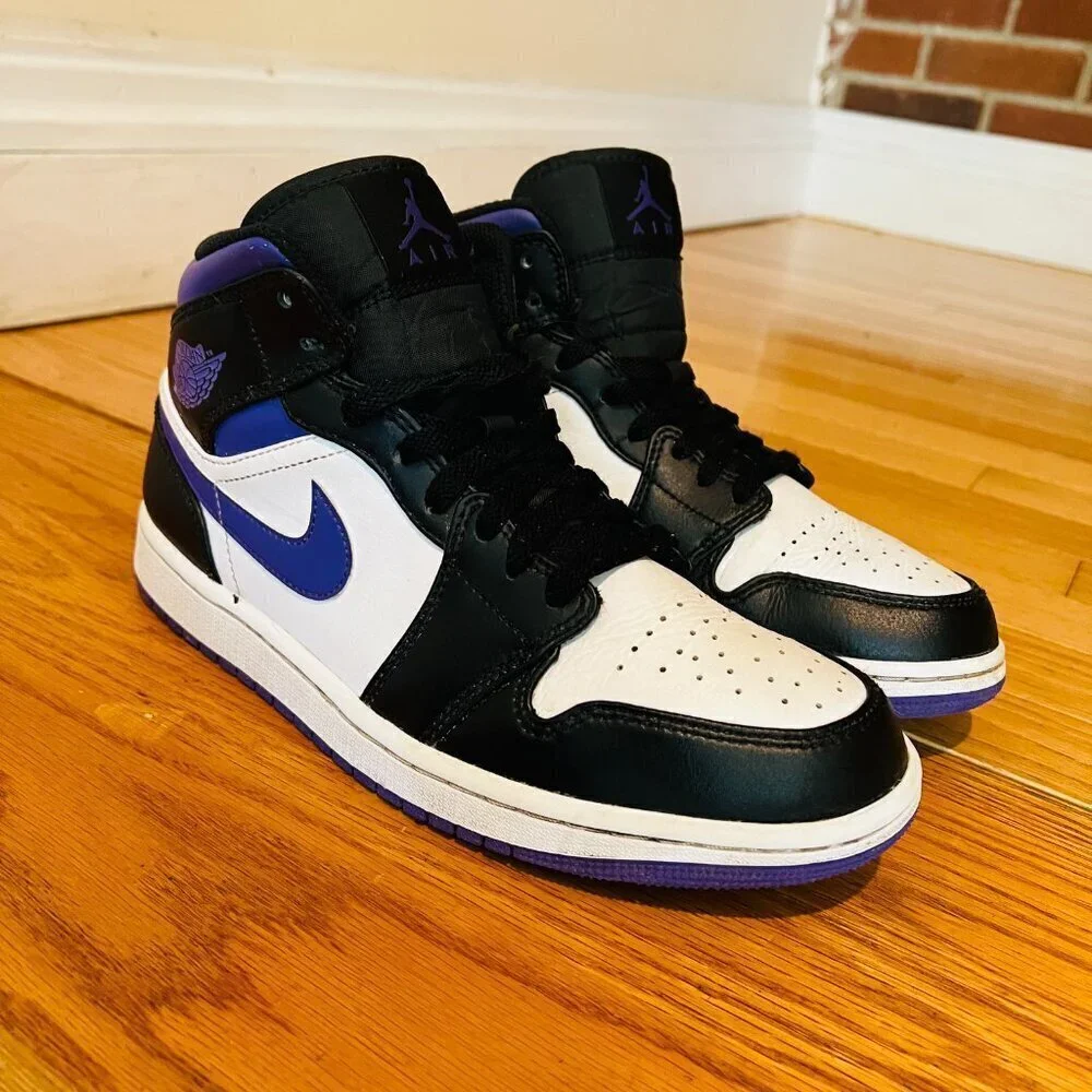 Air Jordan 1 Mid Purple Iris VNDS Sz 8.5 554724-095